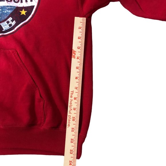 Gildan Heavy Blend Pullover Hoodie Mens M Used Table Rock Lake - Picture 7 of 12